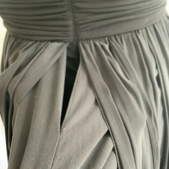 Decode 1.8 Prom Dress Black Silk Sleeveless V-neck Built In Bra 2 - Picture 6 of 12
